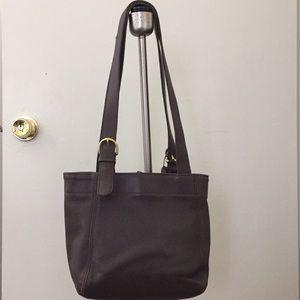 Authentic vintage leather coach bag.